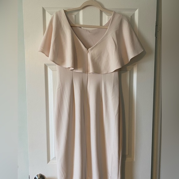 EUC Womens 10 Calvin Klein Midi Dress in pale pink, very beautiful - Picture 6 of 11